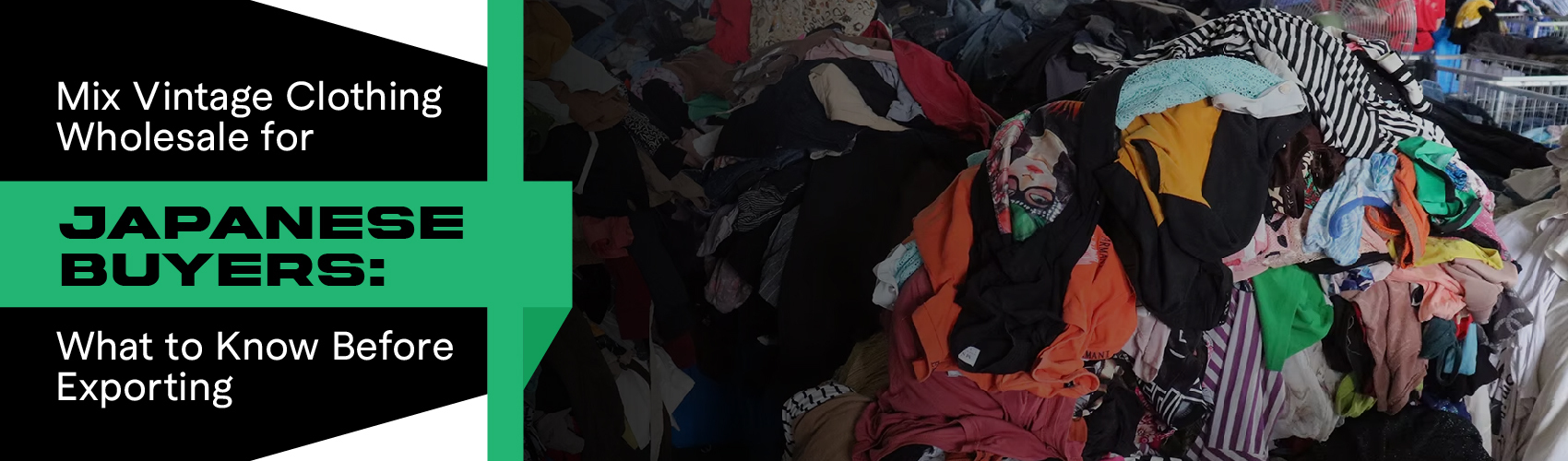 Mix Vintage Clothing Japan Wholesale